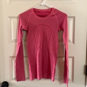 lululemon salmon pink long sleeve